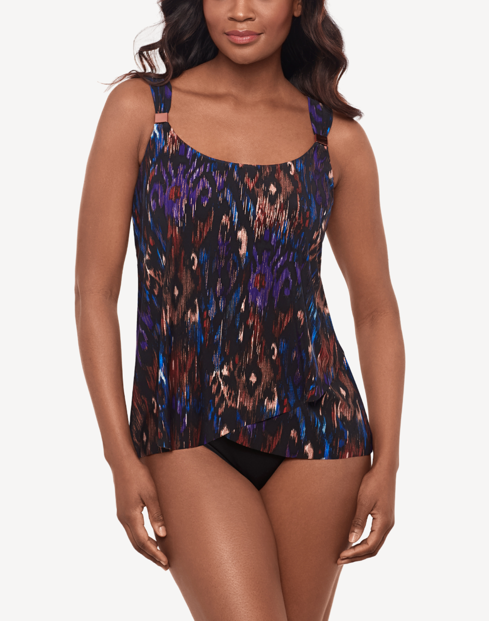 Tapiz Dazzle Tankini Top#color_tapiz-black-multi