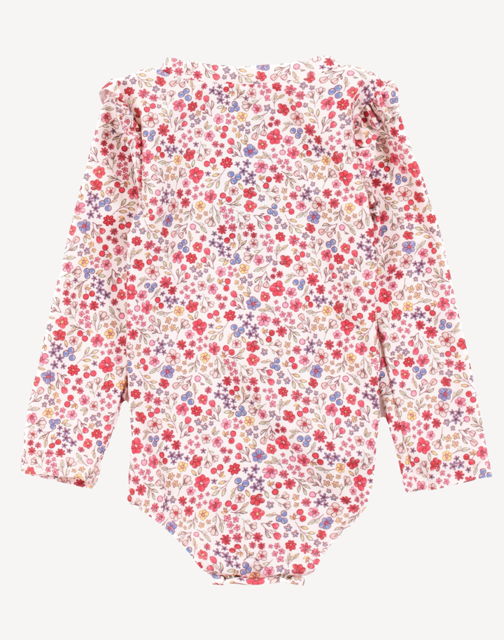 Infant Girls Ditsy Floral UPF 50 Long Sleeve Paddle Suit