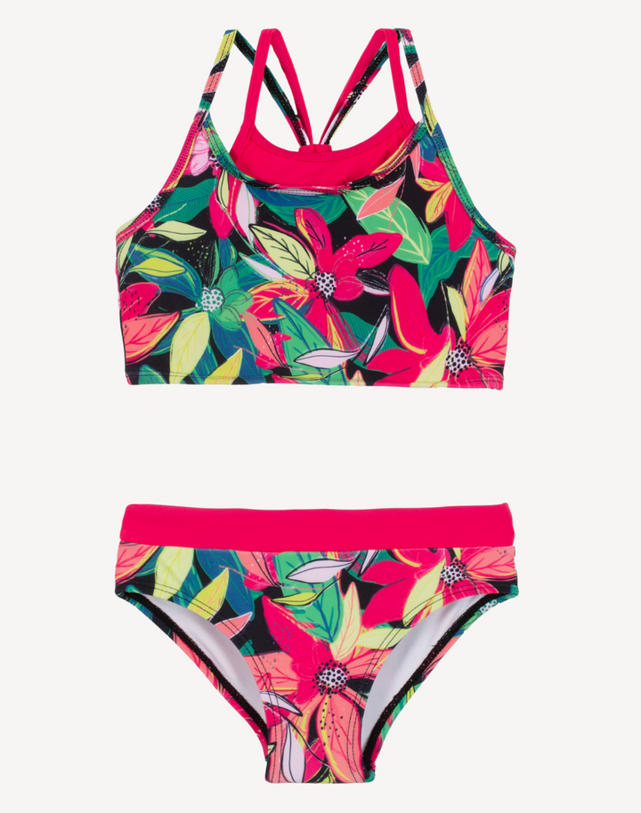 Girls Tropical Jungle Bikini Set