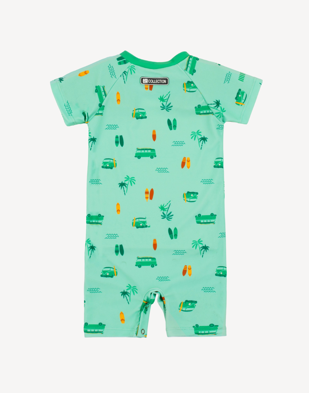Infant Boys Aloes One Piece UPF 50 Rashguard Swimsuit