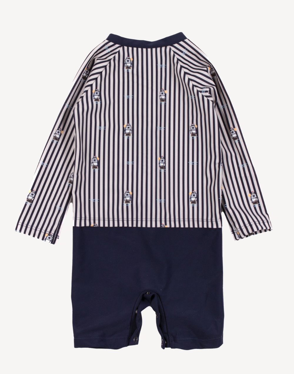 Infant Boys Pirate Cove UPF 50 Rashguard Swimsuit#color_pirate-cove-cream-puff