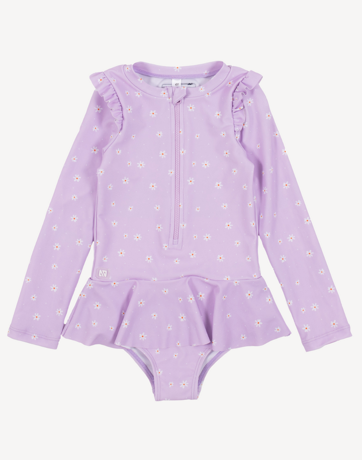 Infant Girls Daisies UPF 50 Paddle Suit