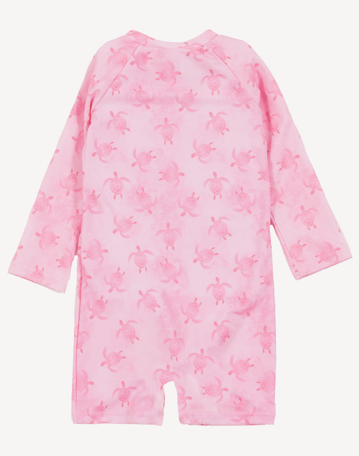 Infant Girls Turtles UPF 50 Rashguard Swimsuit