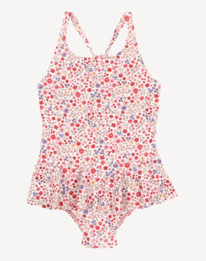 Toddler Girls Ditsy Floral Ruffle One Piece Swimsuit