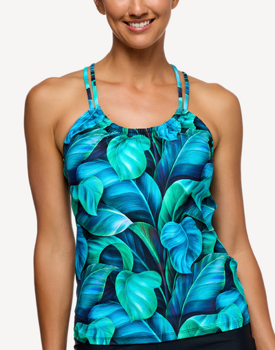 Curacao Third Eye Tankini Top#color_curacao-hawaii-blue