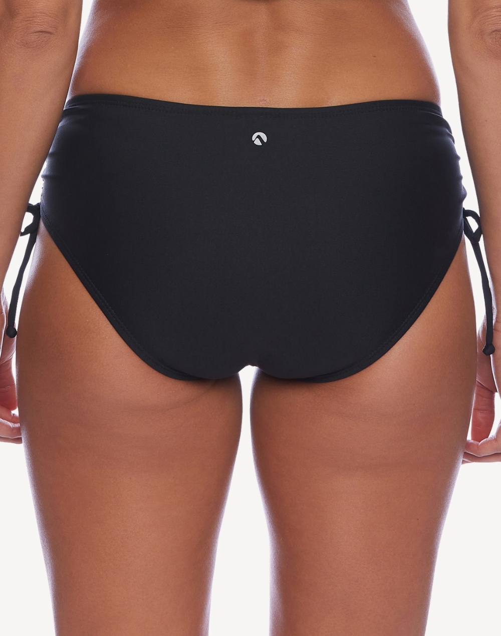 Good Karma Destination Mid Rise Cinch Bikini Bottom#color_black