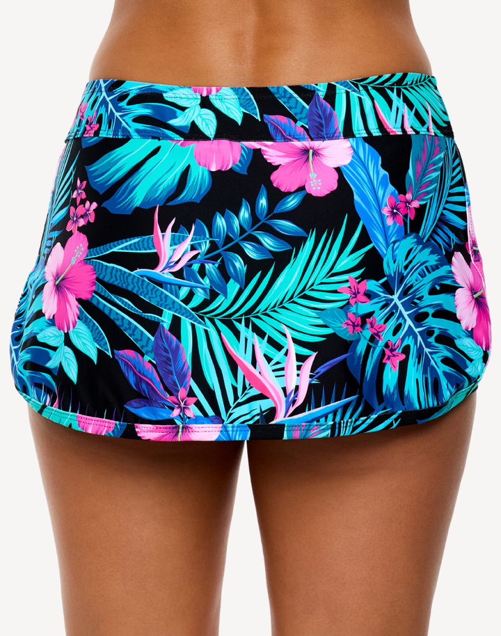 Island Luau Lotus Skort Bikini Bottom