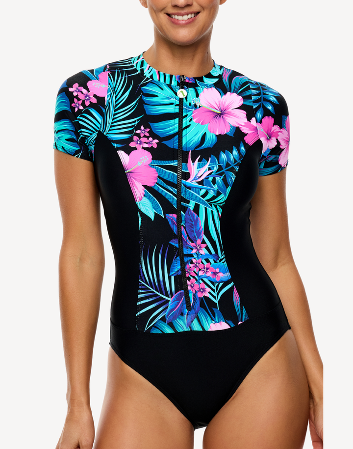 Island Luau UPF 50 Short Sleeve Paddle Suit