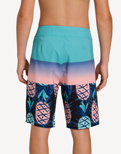 Boys Cali 18.5" Boardshort#color_cali-peach-pineapple-gradient