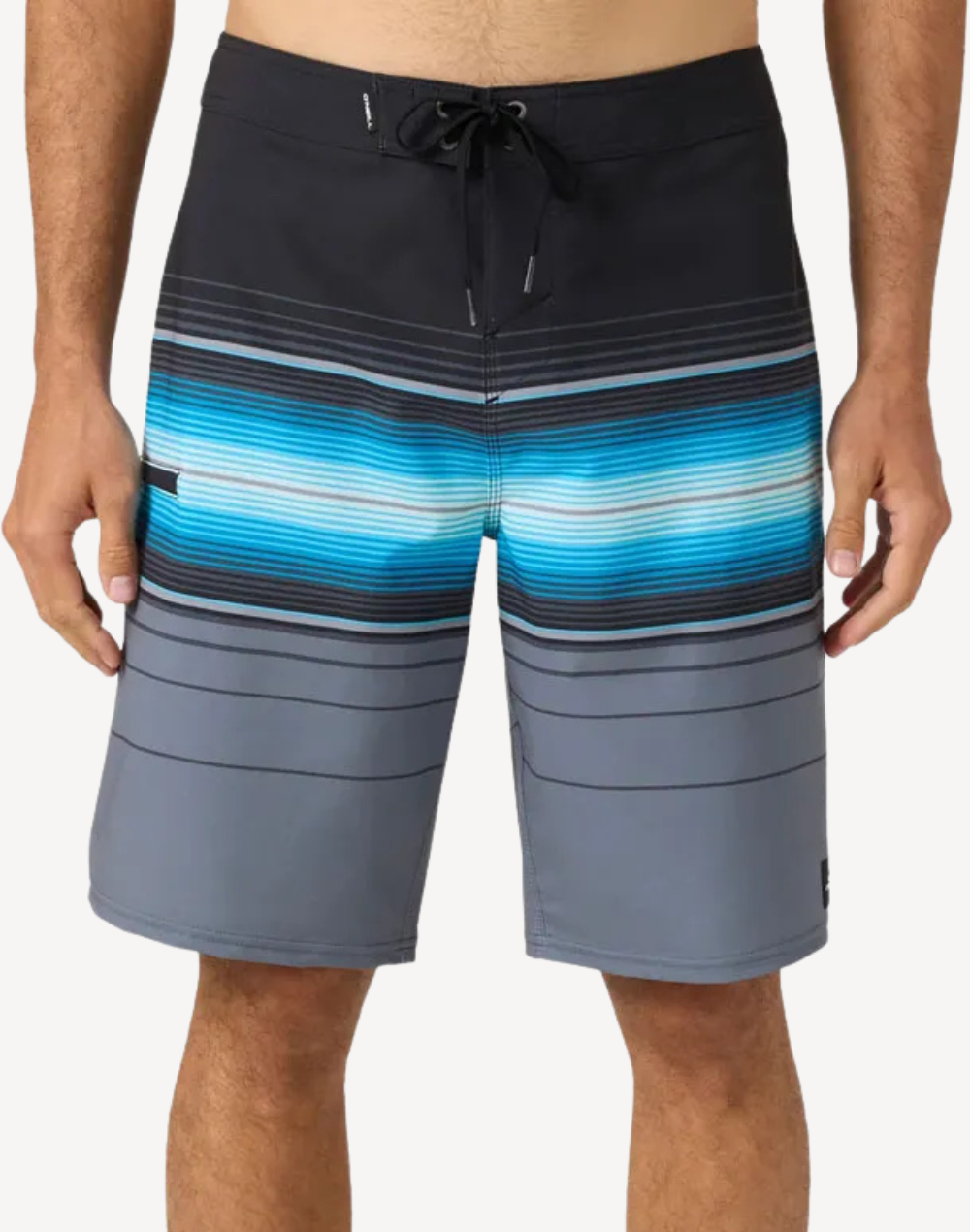Hyperfreak Heat Stripe 21" Boardshort#color_hyperfreak-black