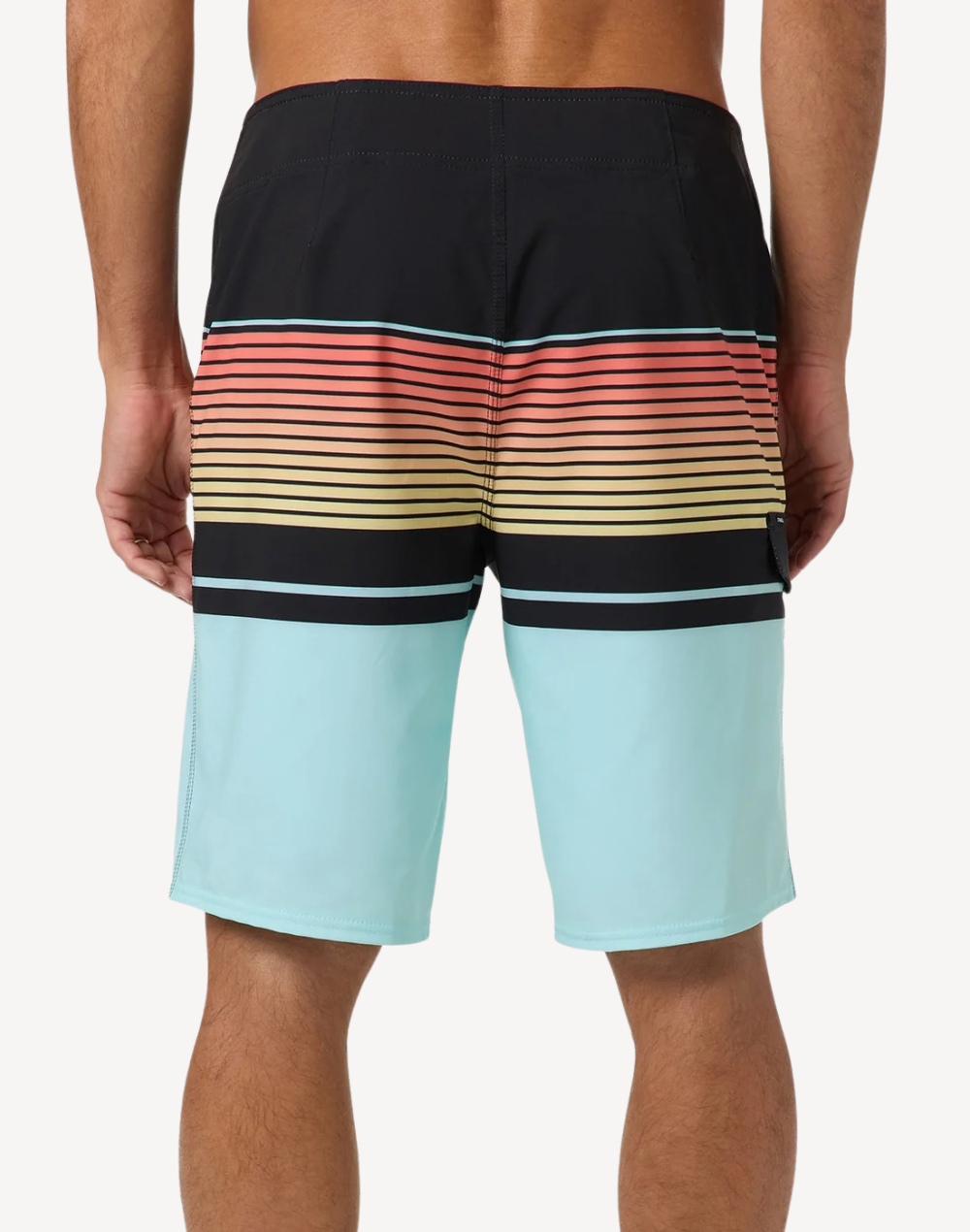 Lennox Stripe 21" Boardshort#color_lennox-canal-blue