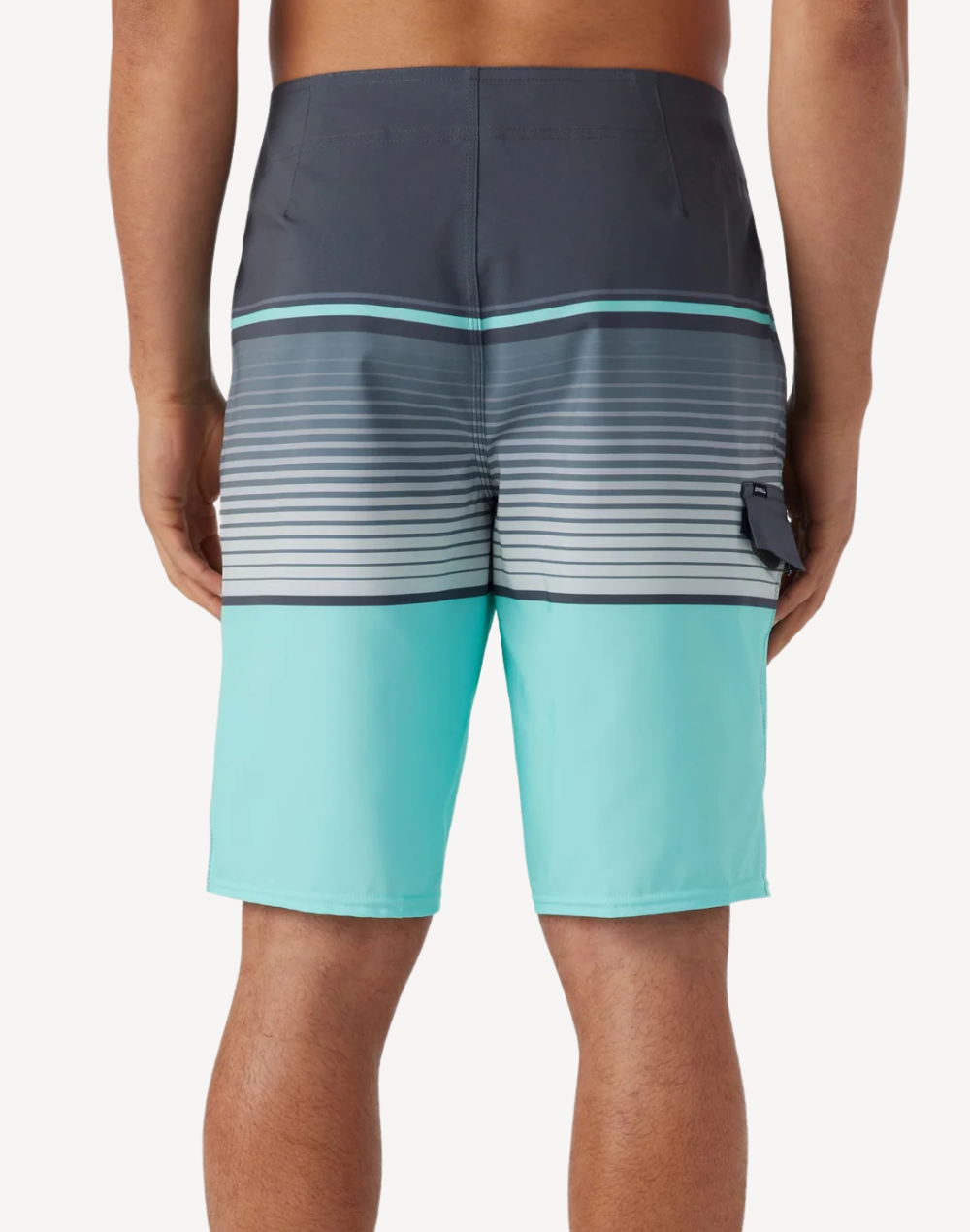 Lennox Stripe 21" Boardshort#color_lennox-turquoise