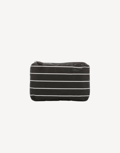 Pinstripe Mini Pouch#color_pinstripe-white-black