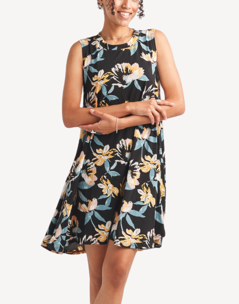 Floral Swing Short Dress