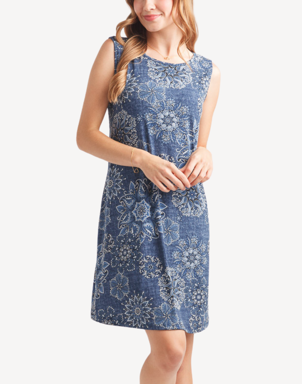 Mandala Stretch A Line Short Dress