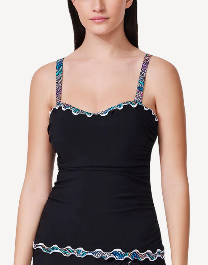 Layla Tricolore D Cup Tankini Top