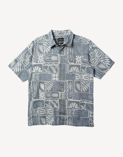 Boarder Line Short Sleeve Shirt#color_boarder-core-grey