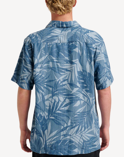 Botanical Short Sleeve Shirt#color_botanical-midnight-navy