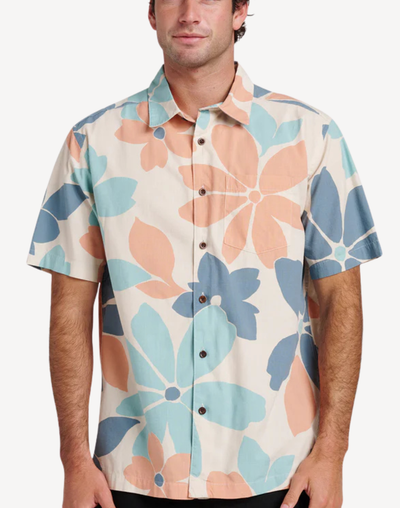 Flower Power Short Sleeve Shirt#color_flower-moonbeam