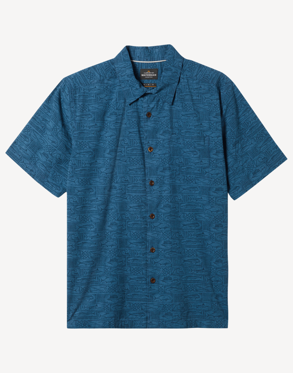 Hana Bay Short Sleeve Shirt#color_hana-bay-majolica-blue