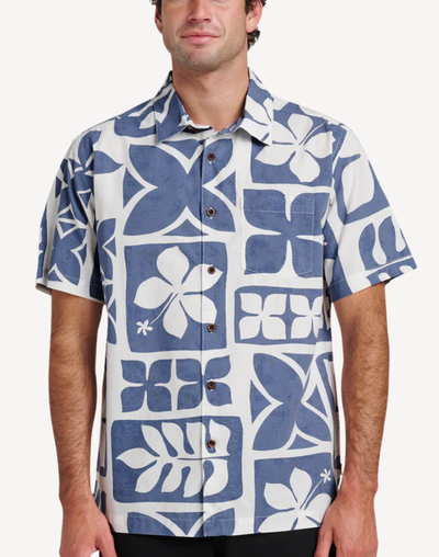 Tiki Island Short Sleeve Shirt#color_tiki-flint-stone
