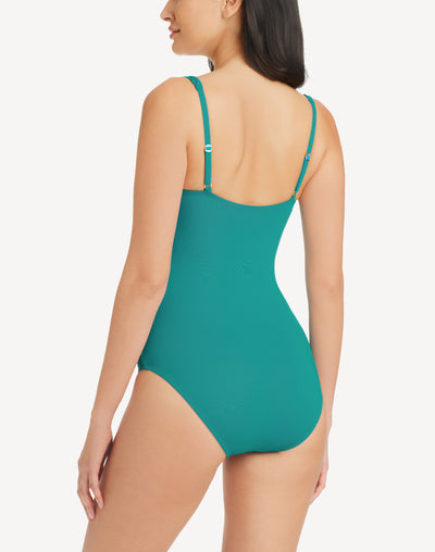 The Kore Shirred Bandeau One Piece#color_kore-ocean-blue