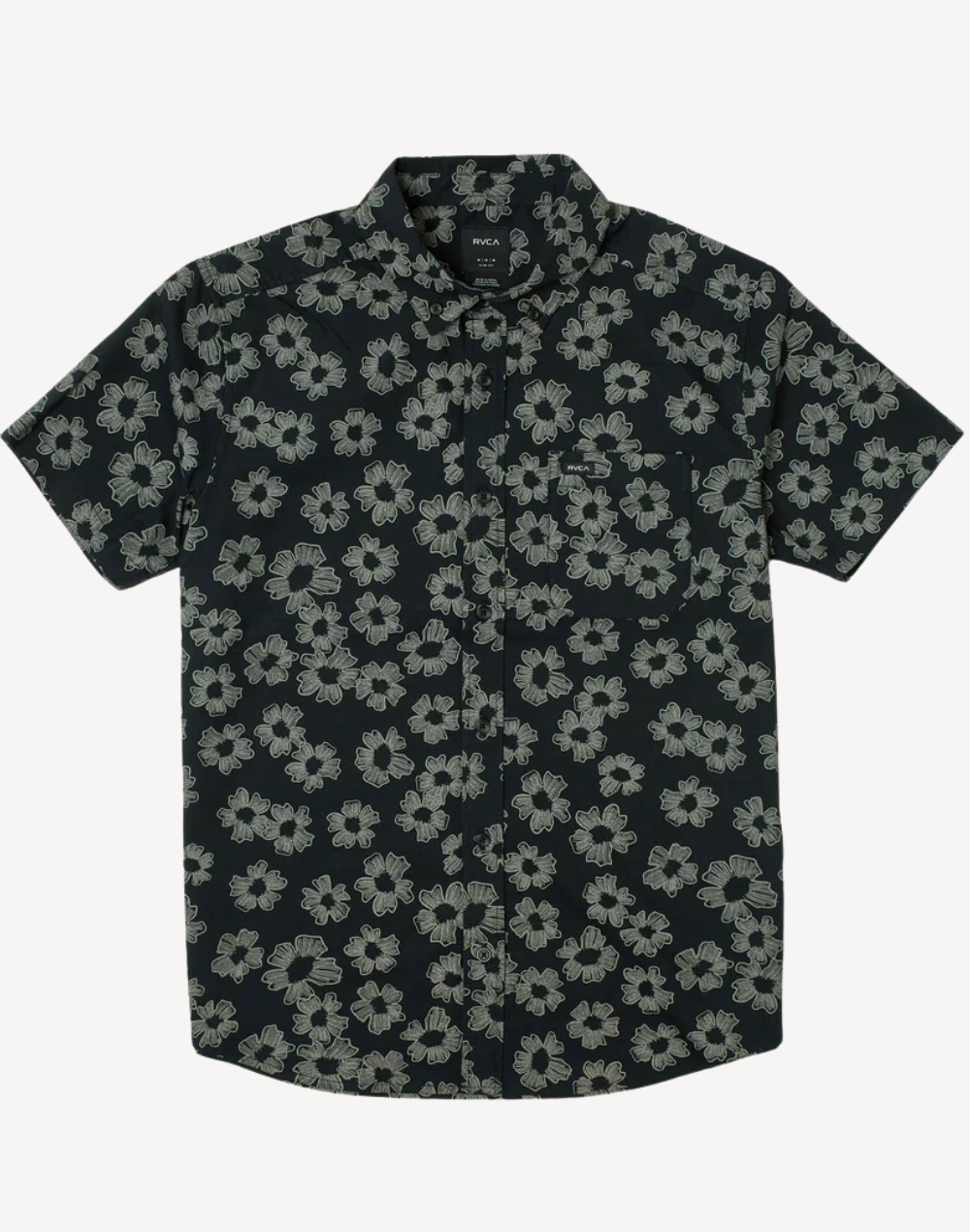 That'll Do Print Button Up Shirt#color_print-black-floral