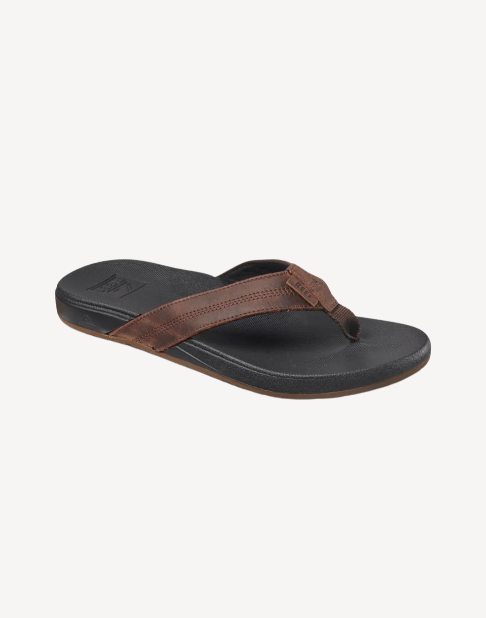 Men's Cushion Phantom 2.0 Leather Sandal#color_cushion-brown-black