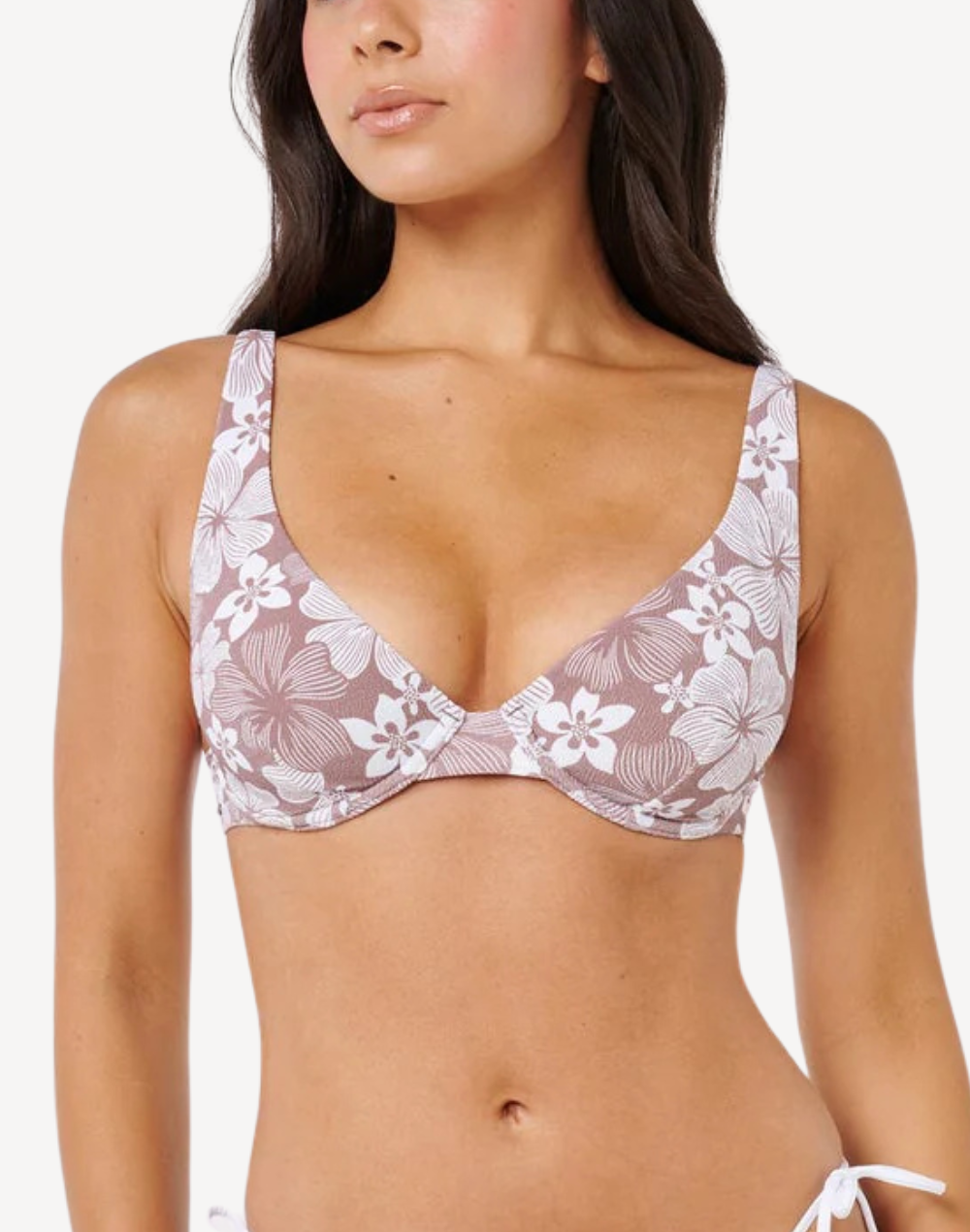 Aloha State D/DD Balconette Bikini Top#color_aloha-brown
