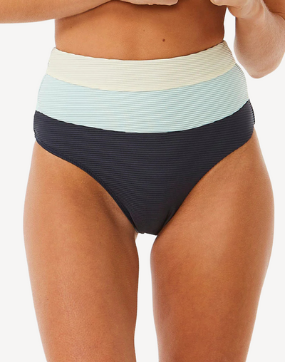 Block Party Spliced Full Bikini Bottom#color_block-party-navy