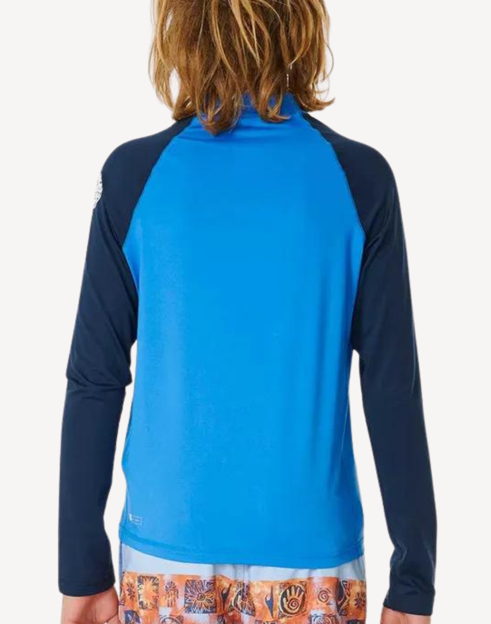 Boys Shock UPF 50+ Long Sleeve Swim Shirt#color_shock-blue-gum