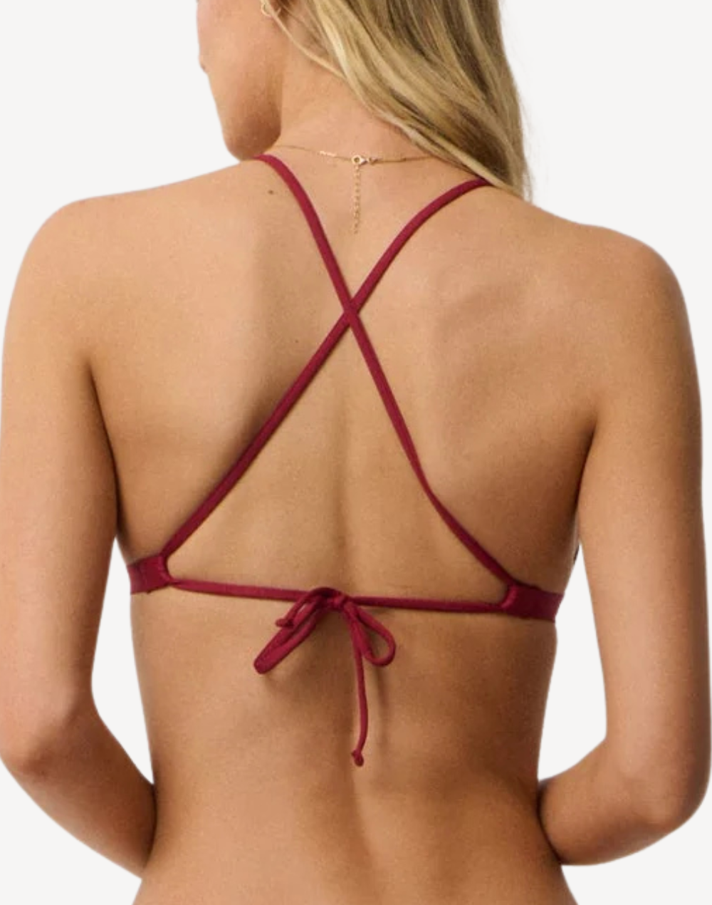 Classic Surf X Back Triangle Bikini Top#color_classic-plum