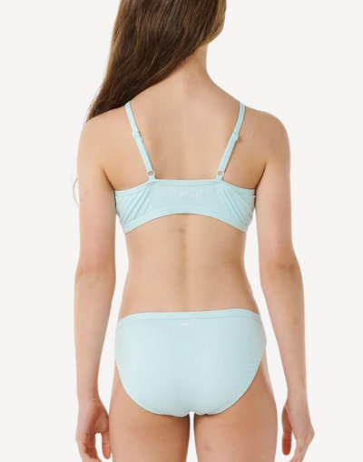 Girls Premium Rib High Neck Bikini Set#color_premium-light-blue