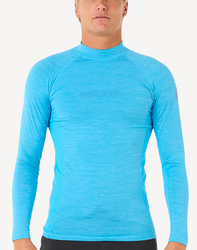 Men's Dawn Patrol Performance UPF 50+ Long Sleeve Rashguard#color_dawn-blue-paint