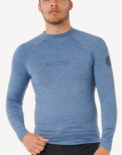 Men's Dawn Patrol Performance UPF 50+ Long Sleeve Rashguard#color_dawn-storm-blue