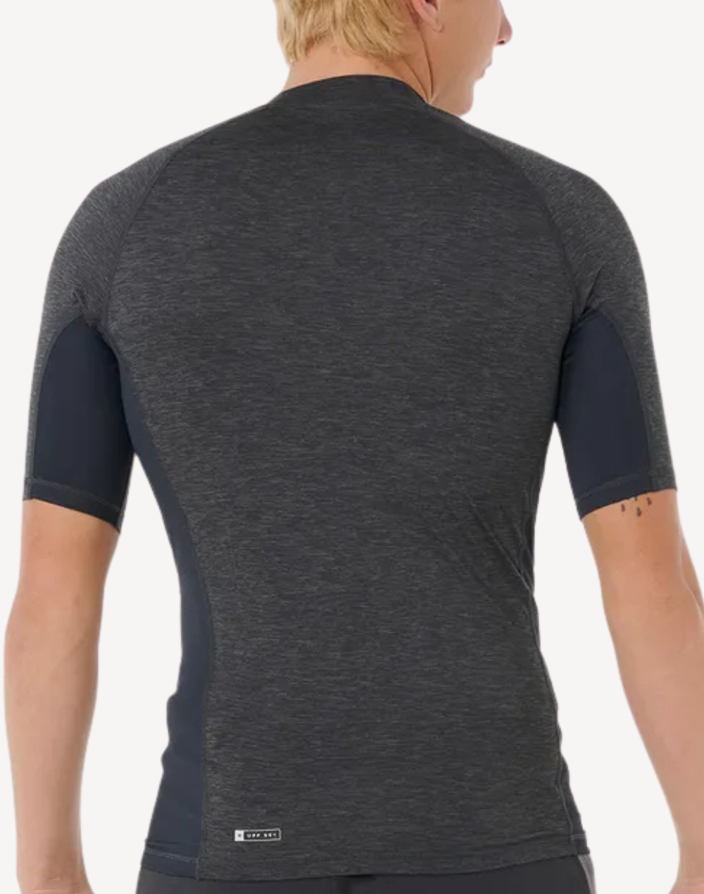 Men's Dawn Patrol Performance UPF 50+ Short Sleeve Rashguard#color_dawn-black-marle