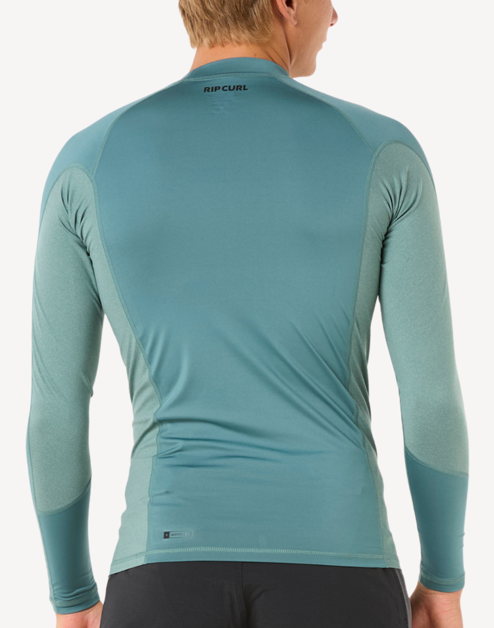 Men's Waves UPF 50 Long Sleeve Rashguard#color_waves-bluestone