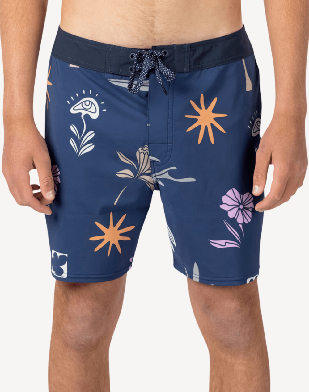 Mirage Retro Dunes 17 Boardshort#color_mirage-dark-navy