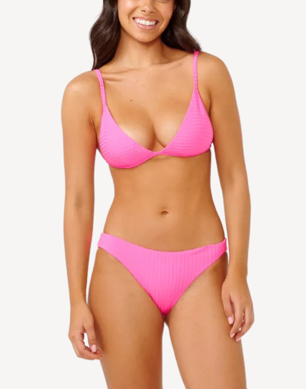 Premium Surf Cheeky Bikini Bottom#color_premium-hot-pink