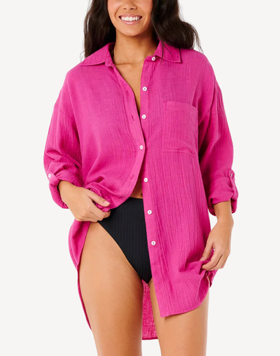 Premium Surf Holiday Shirt Cover Up#color_holiday-fushia