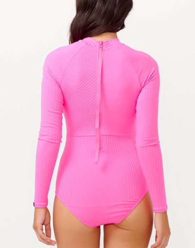 Premium Surf Long Sleeve Paddle Suit#color_premium-hot-pink