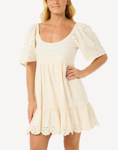 San Carlos La Joya Mini Dress#color_san-carlos-lily-cream