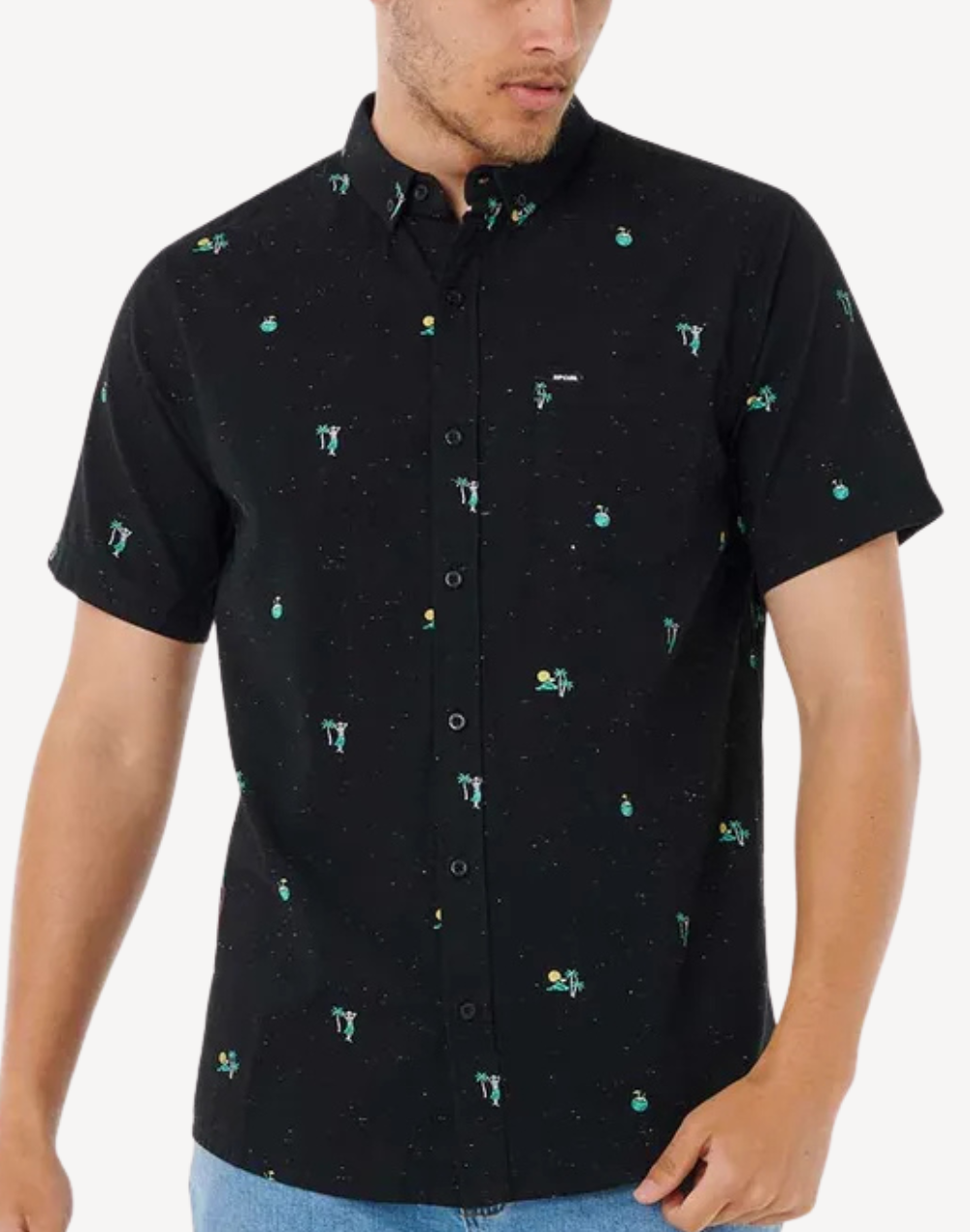 Skelly Breach Short Sleeve Shirt#color_skelly-black