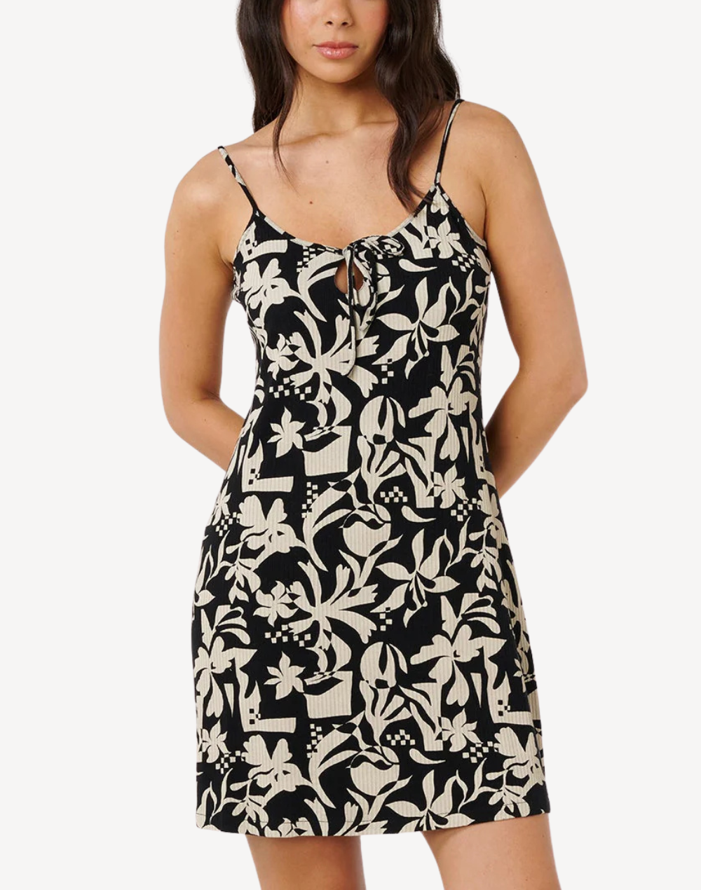 Surf Dreams Topanga Geo Rib Mini Dress
