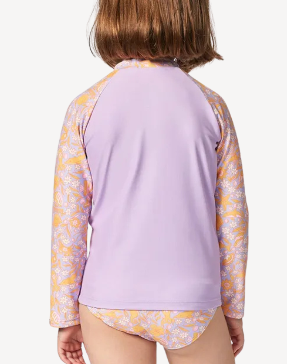 Toddler Girls Rainbow Tide UPF 50 Rashguard Set