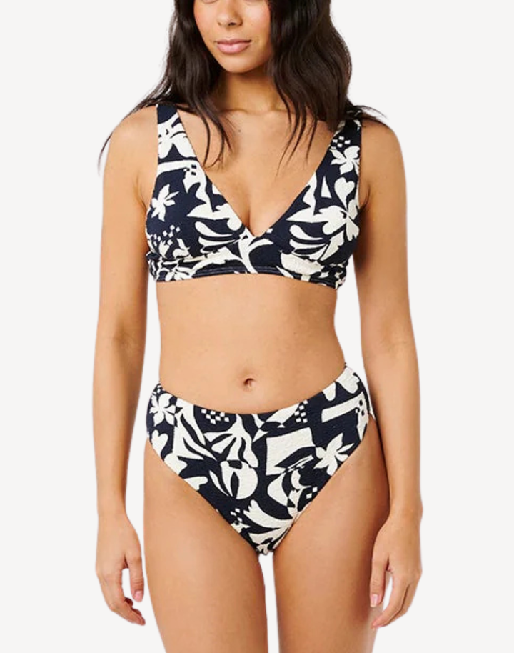 Topanga Geo Deep V Bikini Top