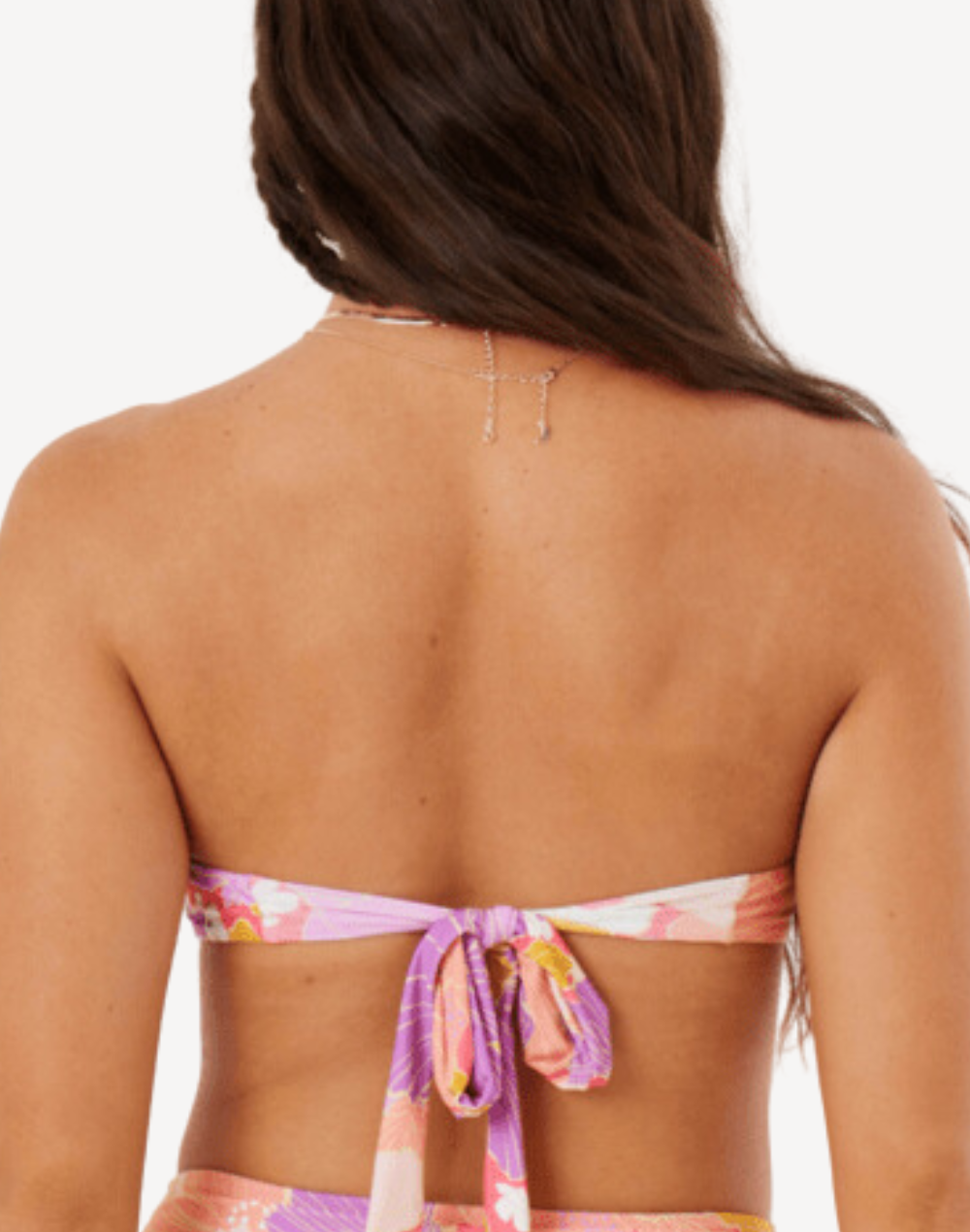 Bell Bottom Blooms Ring Bandeau Bikini Top