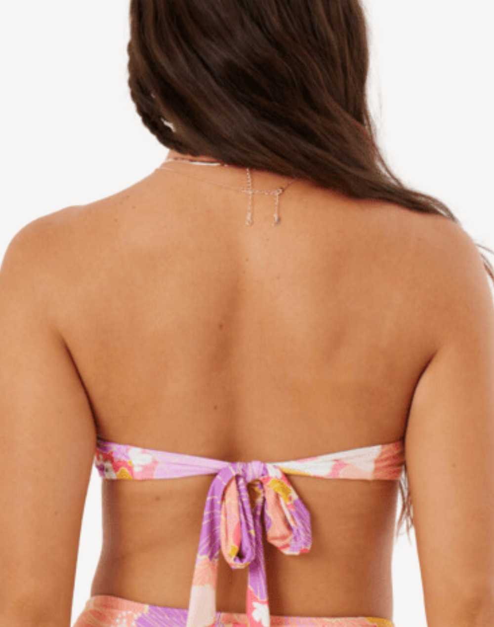 Bell Bottom Blooms Ring Bandeau Bikini Top#color_bell-bottom-lilac