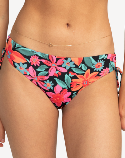 Floral Fiesta Beach Classics Hipster Ties Bikini Bottom#color_anthracite-floral-fiesta