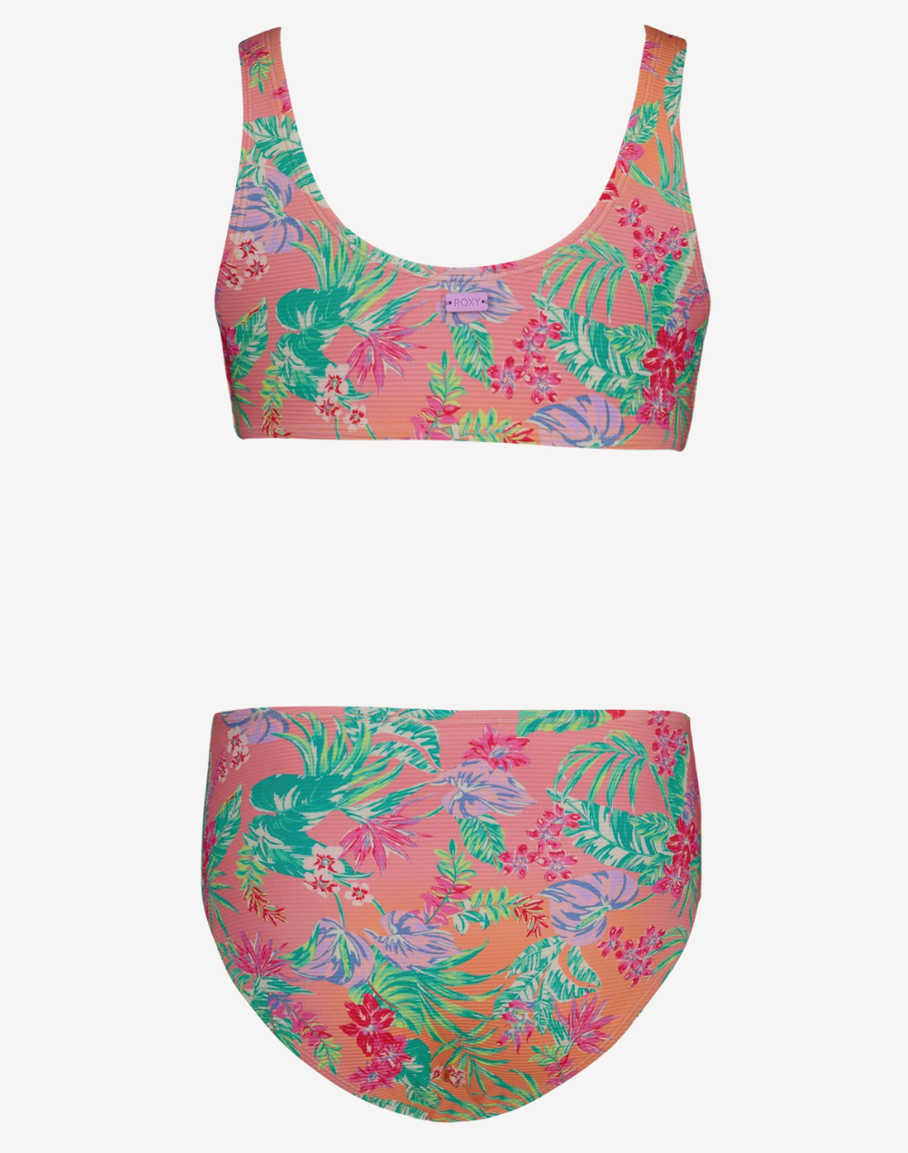 Girls Coastal Breeze Bikini Set#color_coastal-peach-pink